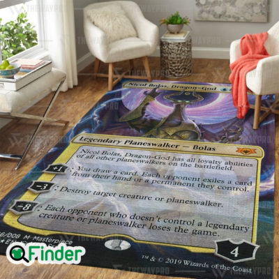 YuGiOh Game MTG Nicol Bolas Dragon God Custom Trading Card Game Rug