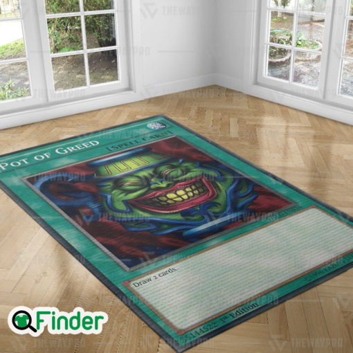 YuGiOh Pot Of Greed Custom Trading Cards Game Rug