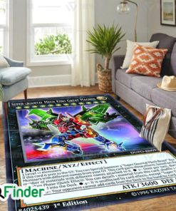 YuGiOh Super Quantal Mech King Great Magnus Custom Trading Card Game Rugs