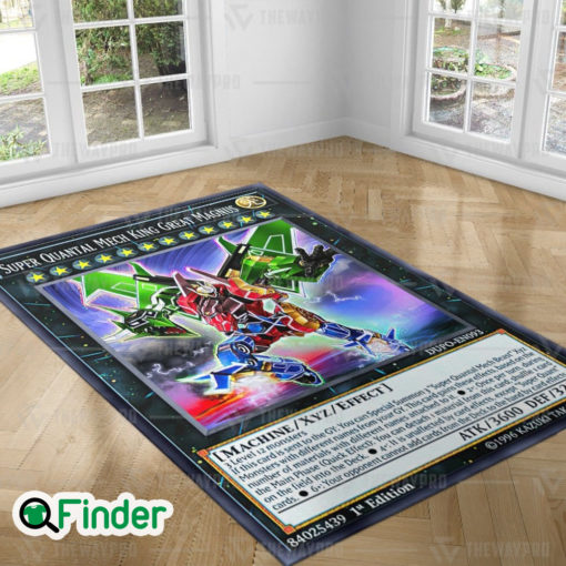 YuGiOh Super Quantal Mech King Great Magnus Custom Trading Cards Game Rug