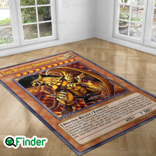 YuGiOh The Winged Dragon Of Ra Custom Trading Cards Game Rug