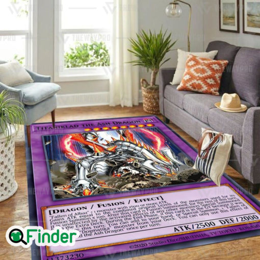 YuGiOh Titaniklad The Ash Dragon Custom Trading Card Game Rug