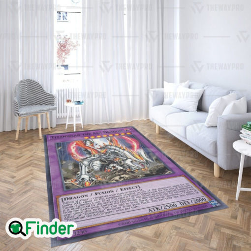 YuGiOh Titaniklad The Ash Dragon Custom Trading Cards Game Rug