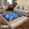 YuGiOh Trading Card Blue Eyes White Dragon Card Custom Rug