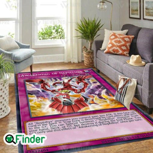 YuGiOh Trading Card Game Awakening Of Nephthys Custom Rug