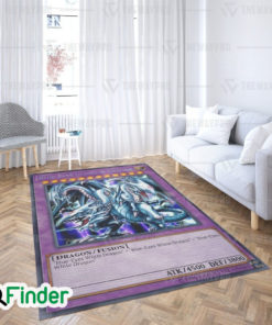 YuGiOh Trading Card Game Blue Eyes Ultimate White Dragon Custom Rug