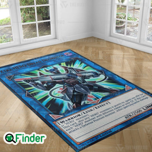 YuGiOh Xtra HERO Dread Decimator Custom Trading Cards Game Rug