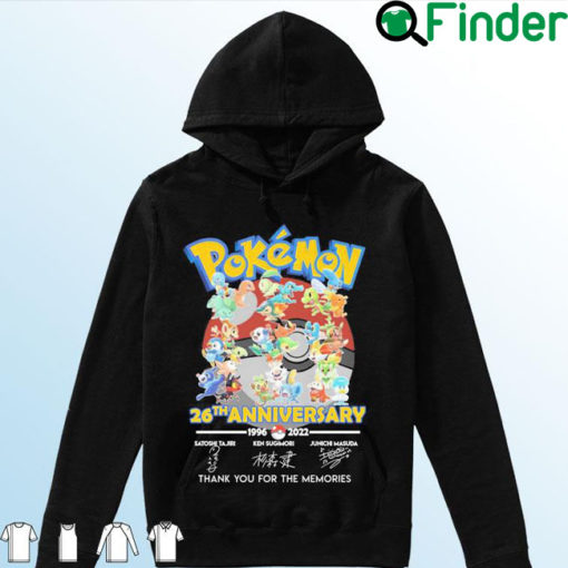 26th Anniversary 1996 2022 Pokemon Movie Thank You For The Memories Hoodie