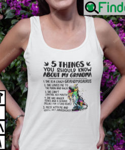 5 Things You Should Know About My Grandmasaurus Tank Top