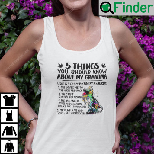 5 Things You Should Know About My Grandmasaurus Tank Top