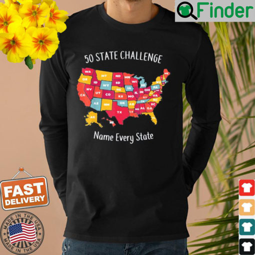 50 State Challenge Name Every US State Sweatshirt