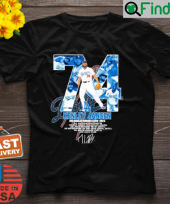 74 Kenley Jansen Los Angeles Dodgers 2010 2021 Signatures Shirt