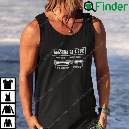 Anatomy Of A Pew Tank Top Gun Lovers Gift