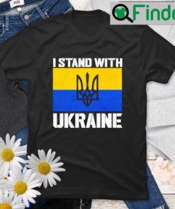 Anti Putin I Stand With Ukraine War Ukranian Support T Shirt