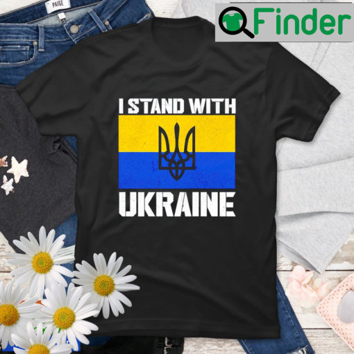 Anti Putin I Stand With Ukraine War Ukranian Support T Shirt