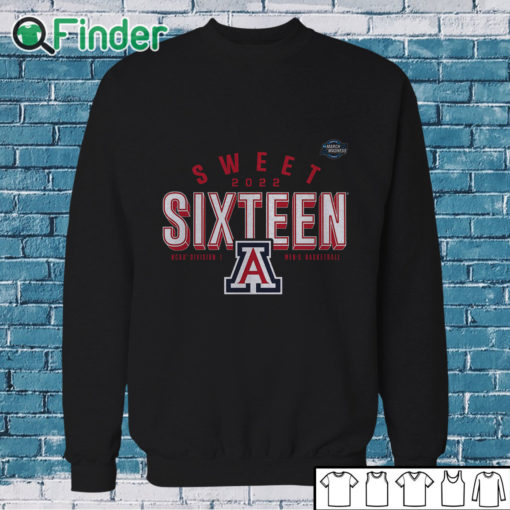 Arizona Wildcats 2022 NCAA Mens Basketball Tournament March Madness Sweet Sixteen Jumpball Sweatshirt