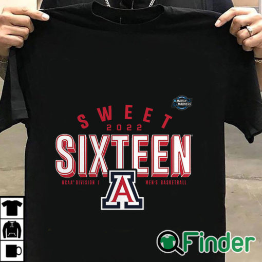 Arizona Wildcats 2022 NCAA Mens Basketball Tournament March Madness Sweet Sixteen Jumpball Tee Shirt