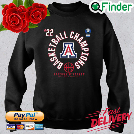 Arizona Wildcats 2022 basketball Champions pac 12 mens basketball shirt3