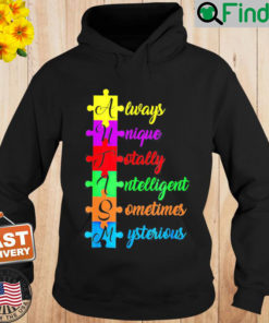 Autism Acronym And Puzzle Piece Fun Autism Awareness Hoodie