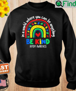 Autism Awareness Day In A World Where You Can Be Anything Sweatshirt