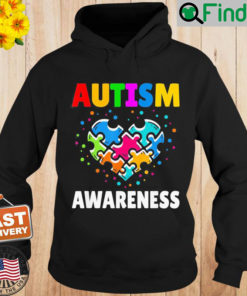 Autism Awareness Heart Puzzle Kindness Hoodie