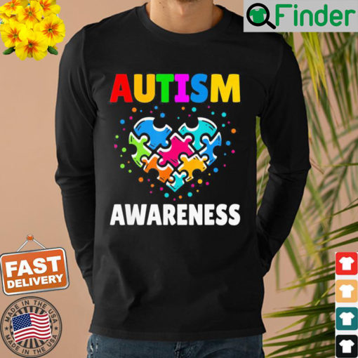 Autism Awareness Heart Puzzle Kindness Sweatshirt