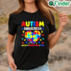 Awesome Autism Puzzle Heart Love Accept Understand Autism Awareness T Shirt