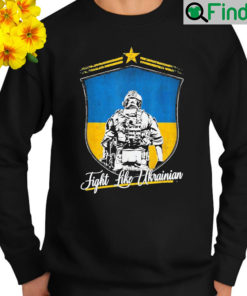 Awesome Fight Like Ukrainian Ukraine Flag Stand With Ukraine Support 2022 Long Sleeve