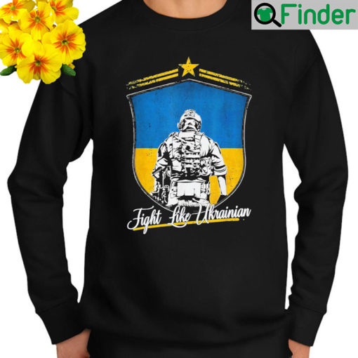 Awesome Fight Like Ukrainian Ukraine Flag Stand With Ukraine Support 2022 Long Sleeve