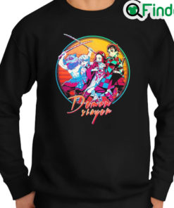 Awesome Kimetsu No Yaiba Demon Slayer Retro Vintage Sweatshirt