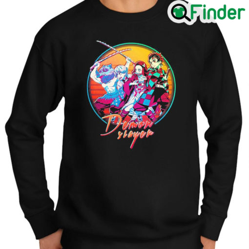 Awesome Kimetsu No Yaiba Demon Slayer Retro Vintage Sweatshirt