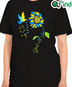 Awesome Peace in Ukraine Dove Stand with Ukraine. Sunflower Ukraine Shirt