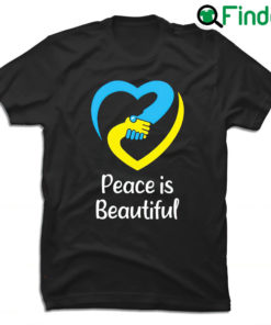 Awesome Pray For Ukraine Peace is beautiful heart shirt