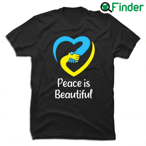 Awesome Pray For Ukraine Peace is beautiful heart shirt