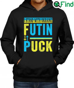 Awesome Puck Futin I Stand With Ukraine Flag Support Free Ukraine Hoodie