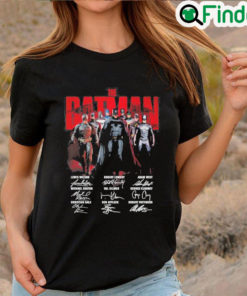 Awesome The Batman Lewis Wilson Robert Lowery Adam West signatures T shirt