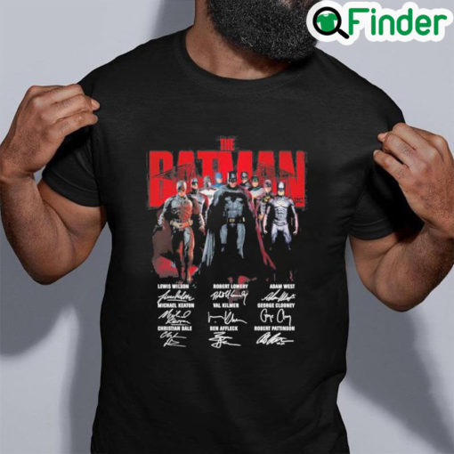 Awesome The Batman Lewis Wilson Robert Lowery Adam West signatures shirt