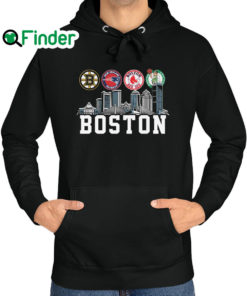 Awesome boston Bruins And New England Patriots and Boston Red Sox Boston Celtics Boston City Hoodie