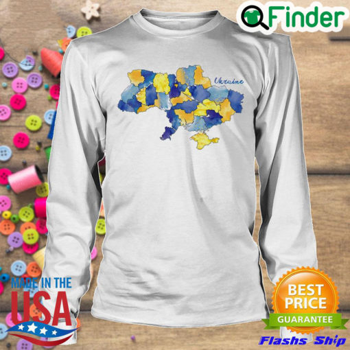 Awesome i Stand With Ukraine Ukrainian Map Watercolor Peace Ukraine Sweatshirt