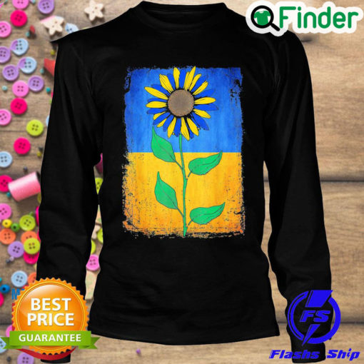 Awesome sunflower Ukraine Flag vintage shirt I Stand With Ukraine Peace Ukraine Sweatshirt