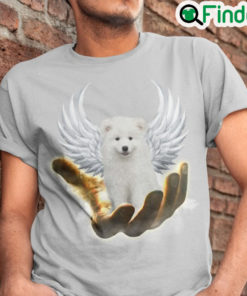 BEST Golden Hand Heaven Wings Samoyed 2d T shirt