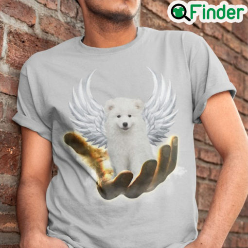 BEST Golden Hand Heaven Wings Samoyed 2d T shirt