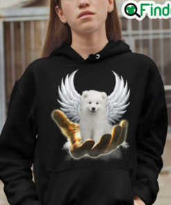 BEST Golden Hand Heaven Wings Samoyed 2d shirt hoodie