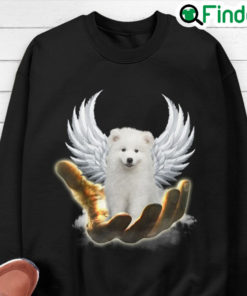 BEST Golden Hand Heaven Wings Samoyed 2d sweatshirt