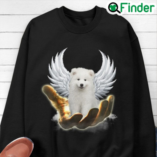 BEST Golden Hand Heaven Wings Samoyed 2d sweatshirt