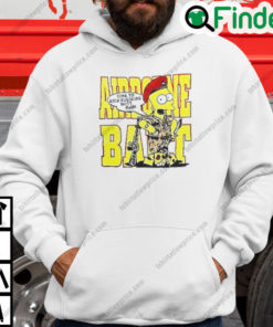 Bart Simpson Time To Kick Husseins Butt Man Hoodie