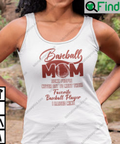 Baseball Mom Some People Never Get To Meet Their Favorite Baseball Player Tank Top