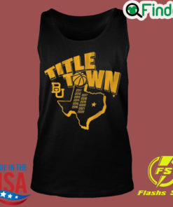 Baylor Bears Basketball Title Town Tank Top