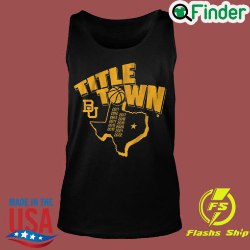 Baylor Bears Basketball Title Town Tank Top