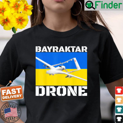 Bayraktar Drone Bayraktar TB2 model Ukraine Flag T Shirt